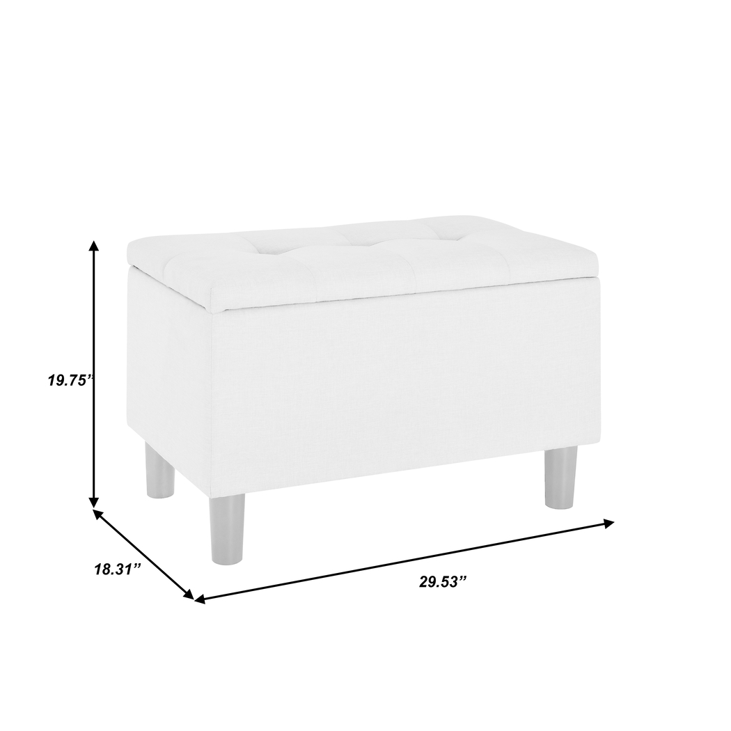 Leslan II Gray Storage Bench - Thumbnail - Image 7