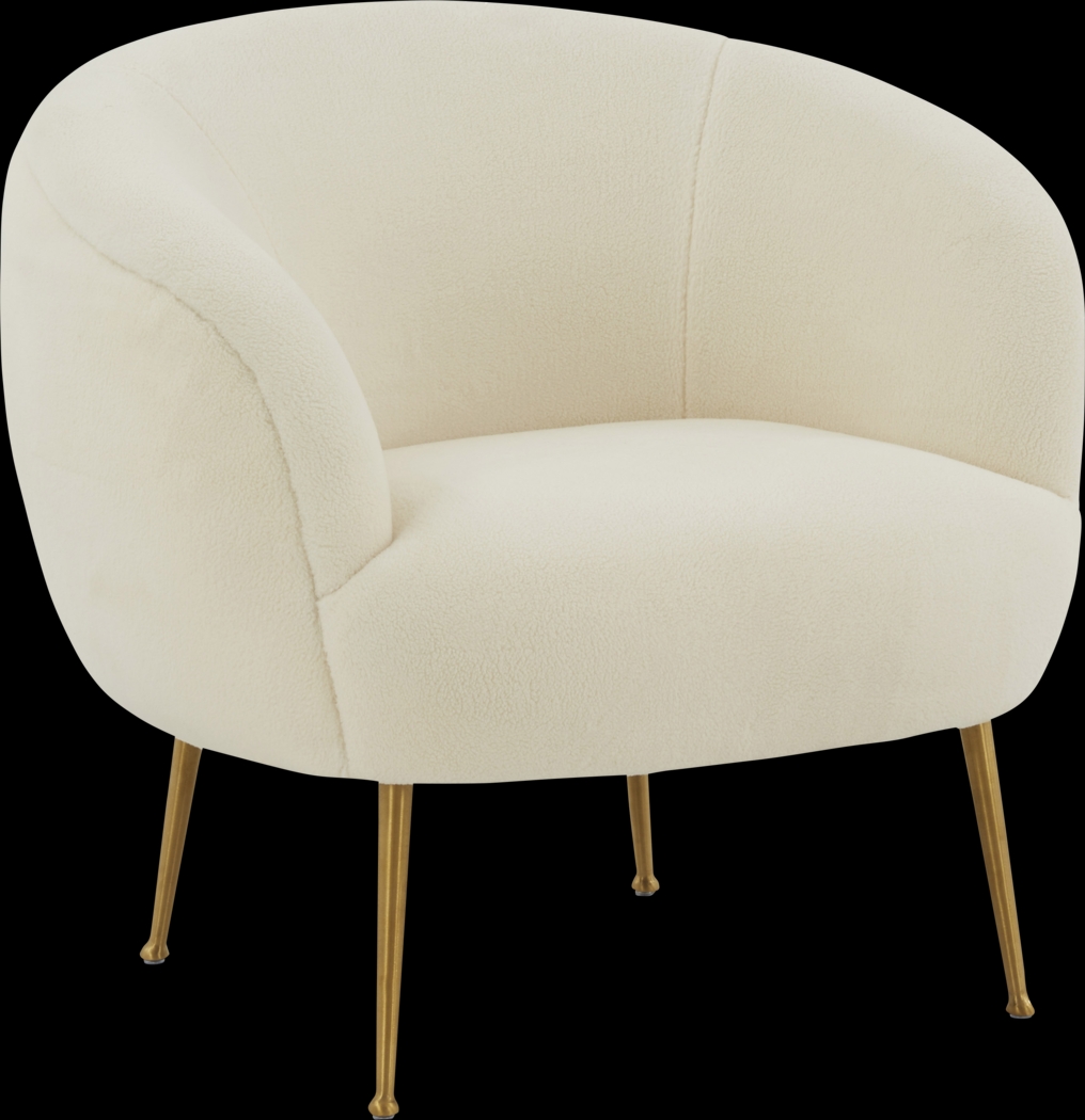 Lesly Anne Beige Accent Chair - Thumbnail - Image 1