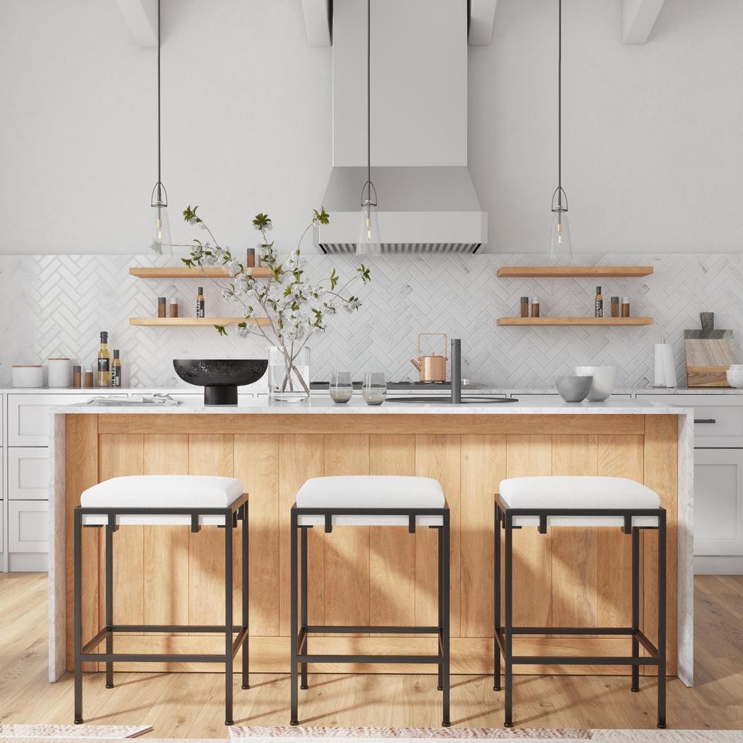 Lesna Black Counter Stool - Thumbnail - Image 2