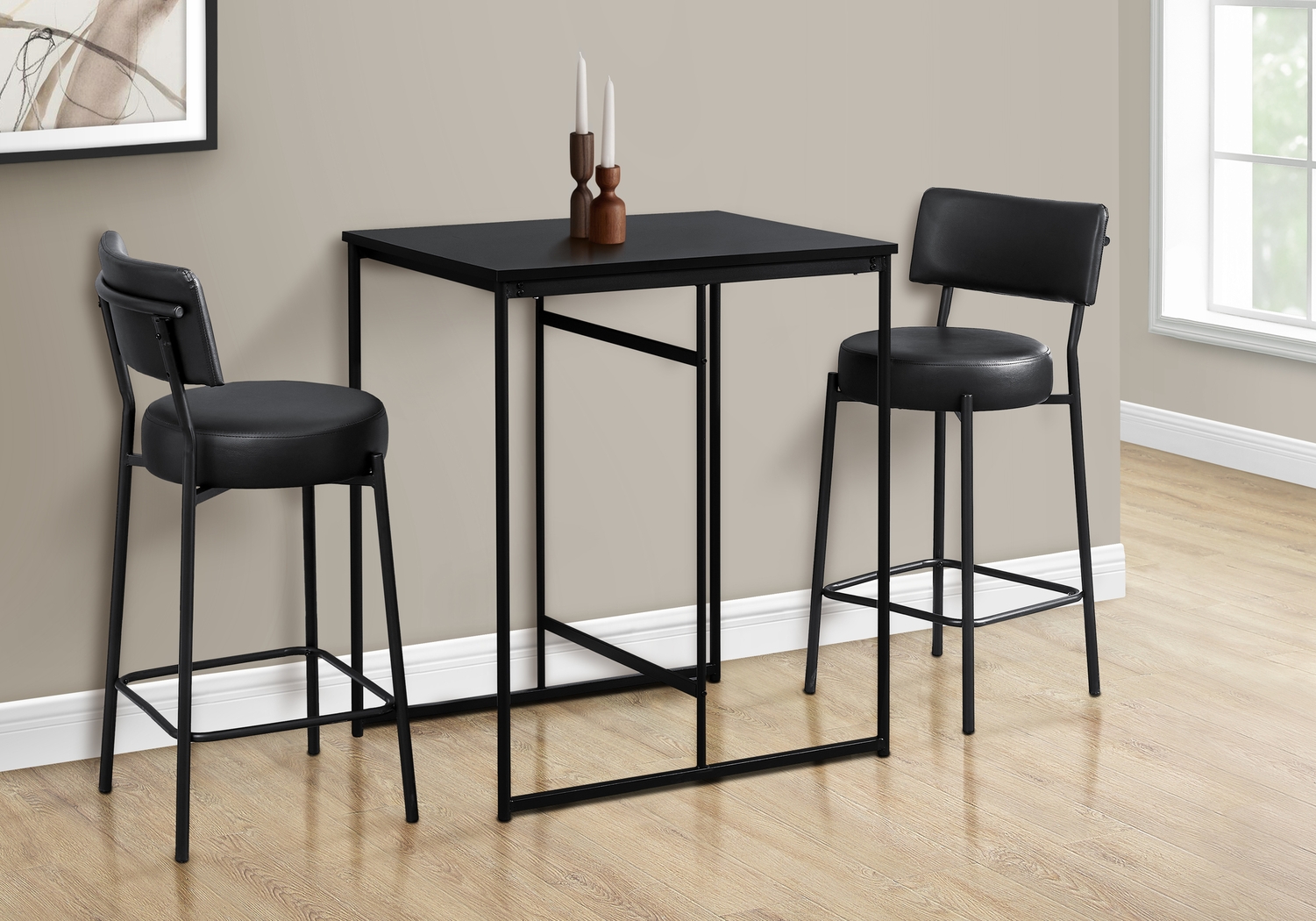 Lessardy Black Counter Height Dining Table - Thumbnail - Image 5