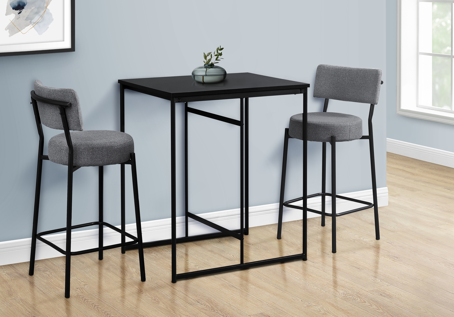 Lessardy Black Counter Height Dining Table - Thumbnail - Image 6