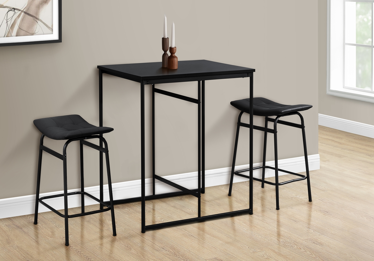 Lessardy Black Counter Height Dining Table - Thumbnail - Image 7