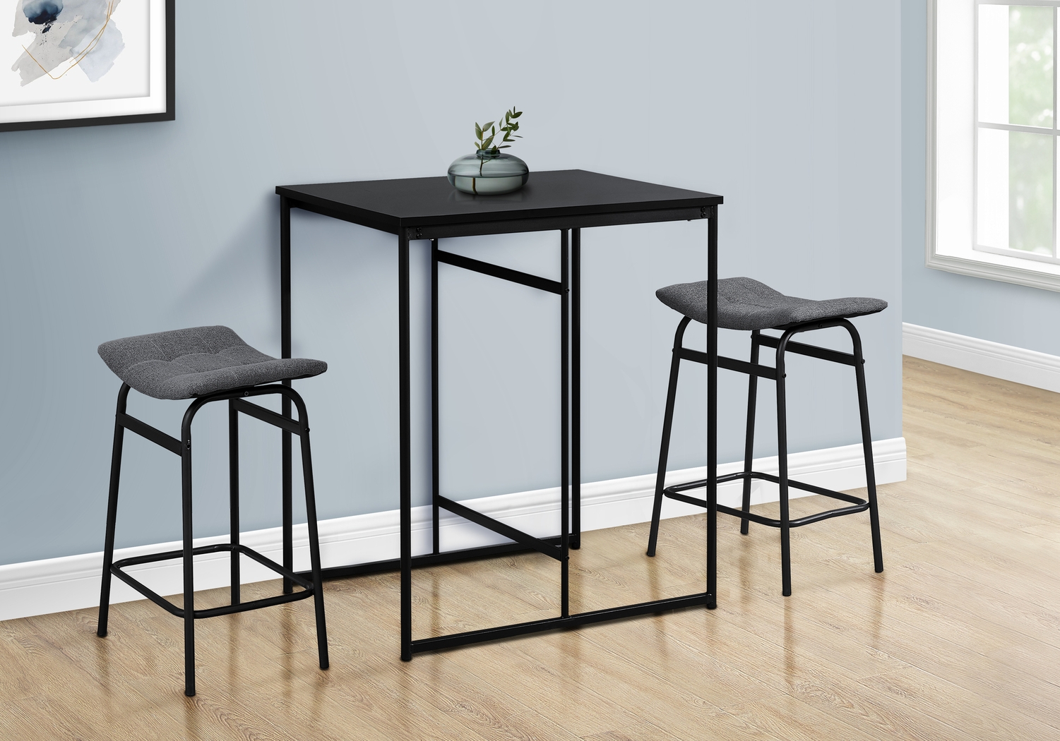 Lessardy Black Counter Height Dining Table - Thumbnail - Image 8