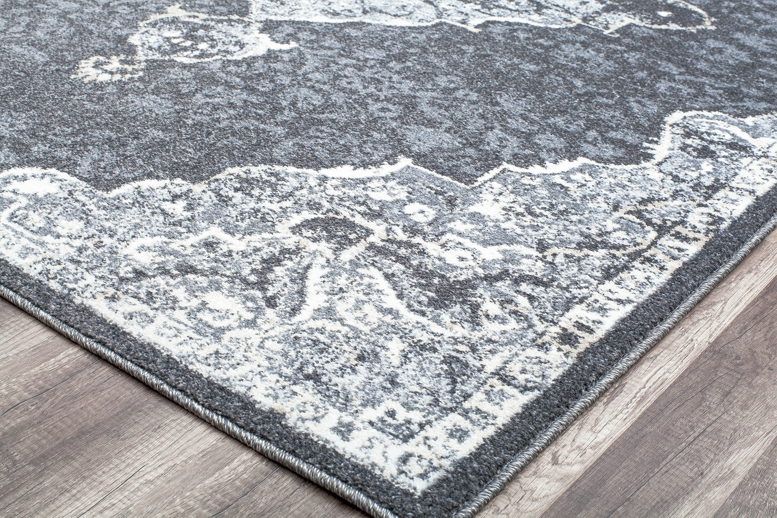 Lestine 5' x 7' Gray Rug - Thumbnail - Image 3