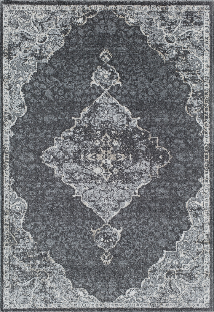 Lestine 5' x 7' Gray Rug - Thumbnail - Image 1