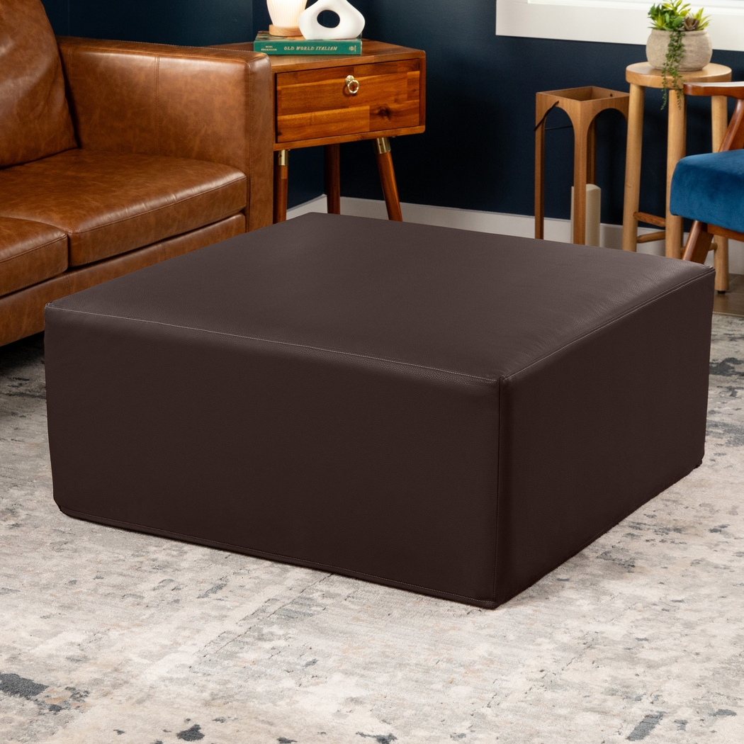 Lesusa I Brown Ottoman - Thumbnail - Image 2