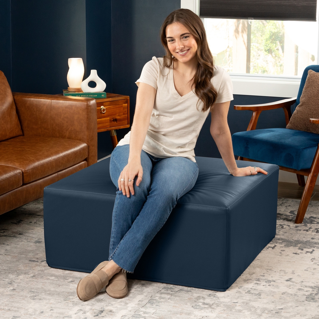 Lesusa I Navy Ottoman - Thumbnail - Image 6