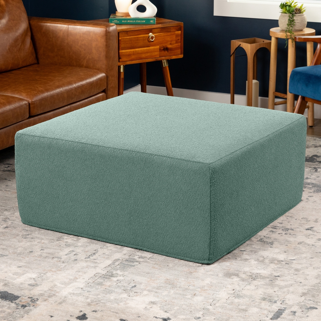 Lesusa II Green Ottoman - Thumbnail - Image 2