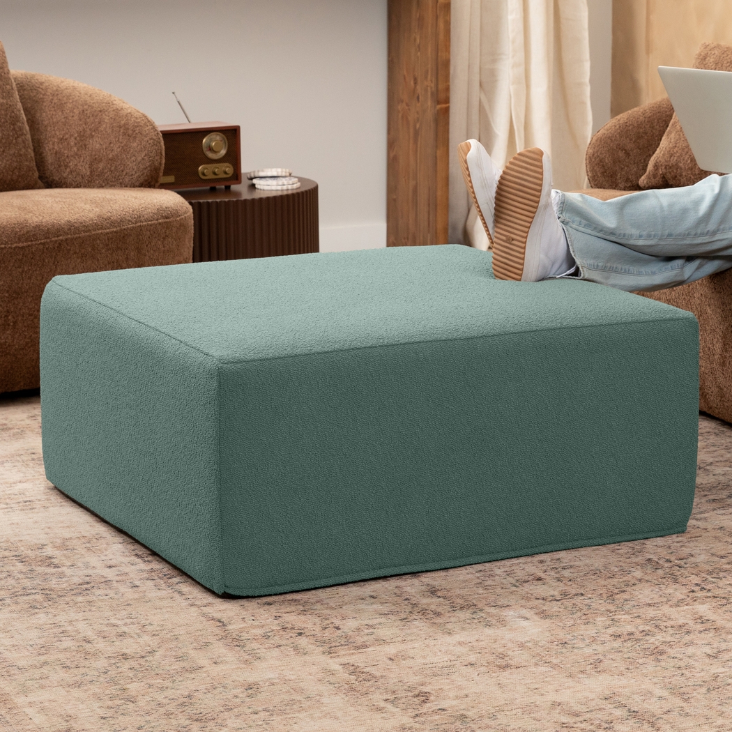 Lesusa II Green Ottoman - Thumbnail - Image 3