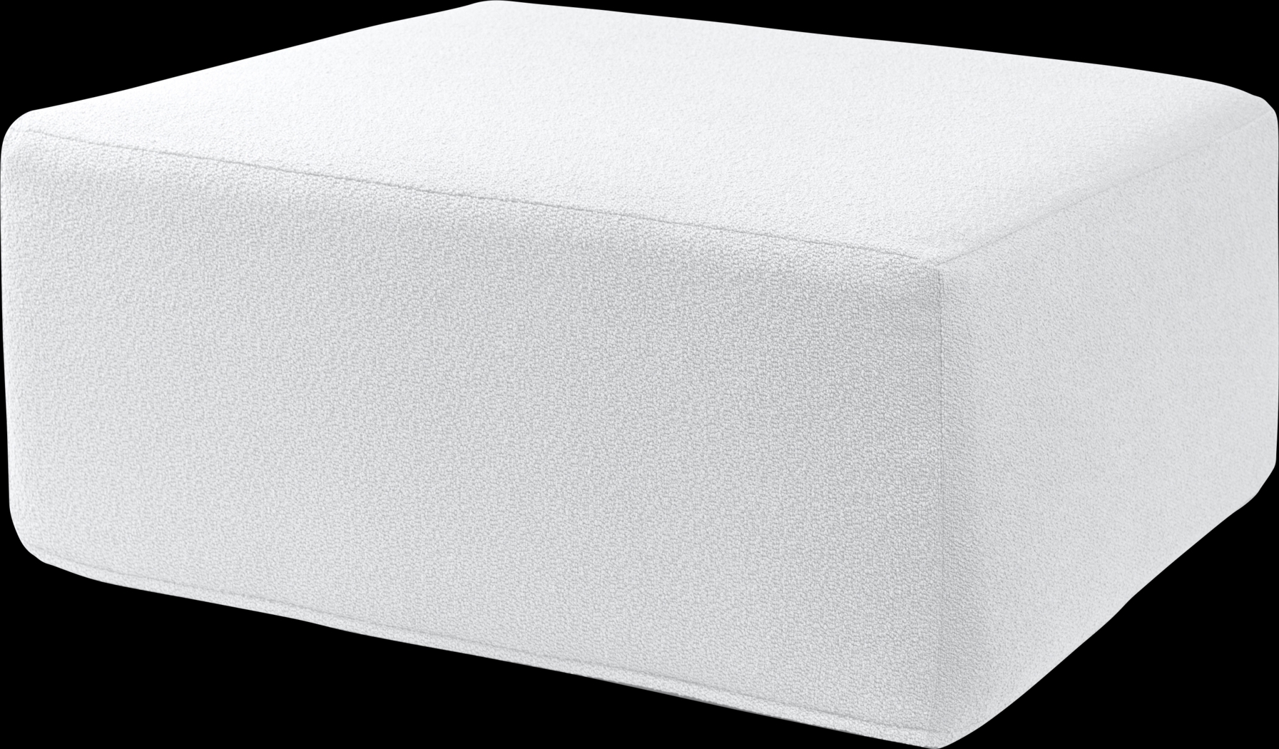 Lesusa II White Ottoman - Thumbnail - Image 1