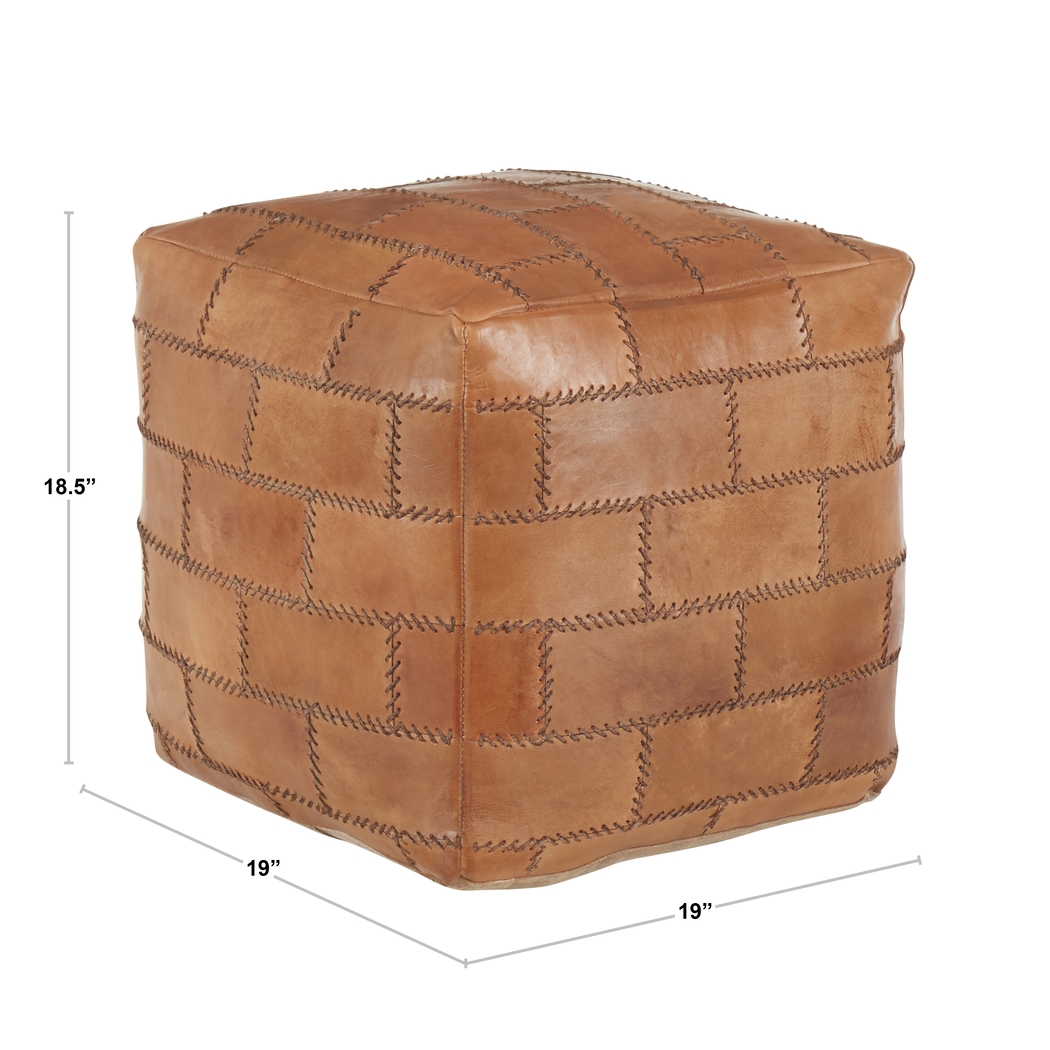 Letchworth Brown Ottoman - Thumbnail - Image 8