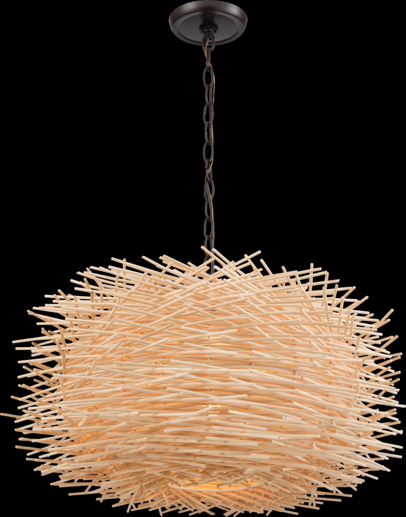 Leto Avenue Natural Chandelier - Thumbnail - Image 1