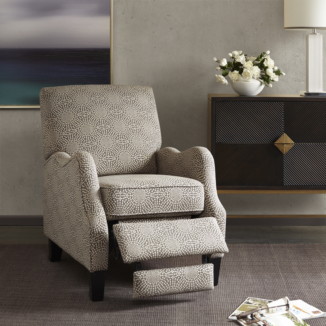Levata Beige Pushback Recliner - Thumbnail - Image 8