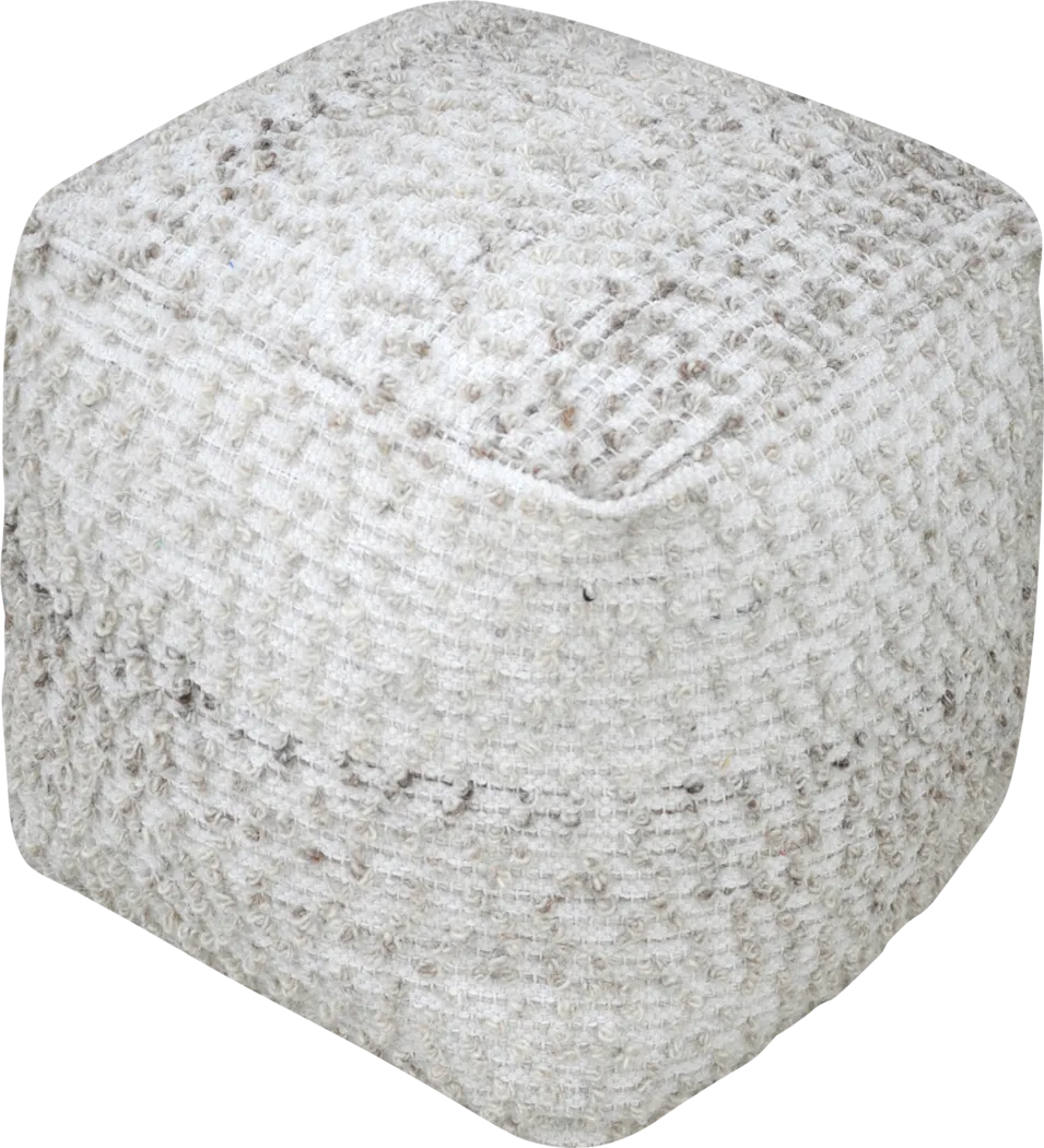 Levelland Light Gray Ottoman - Thumbnail - Image 1