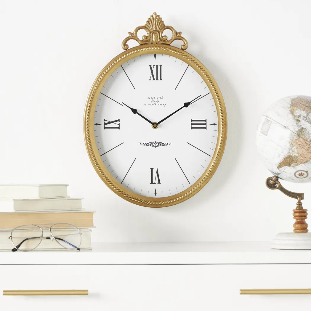 Leven Gold Wall Clock - Image 2