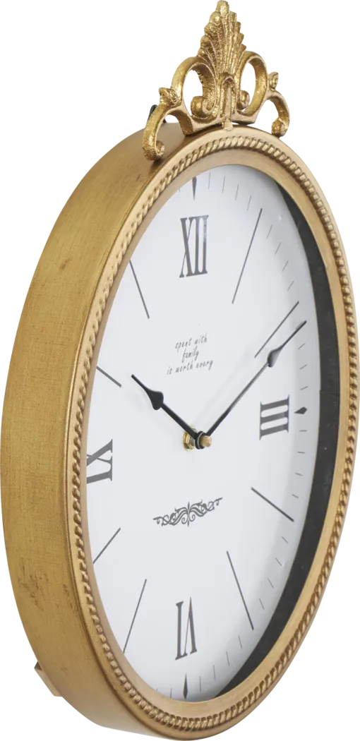 Leven Gold Wall Clock - Image 3