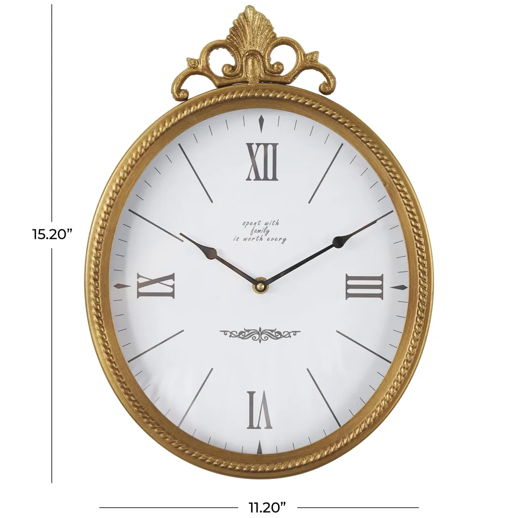 Leven Gold Wall Clock - Image 5