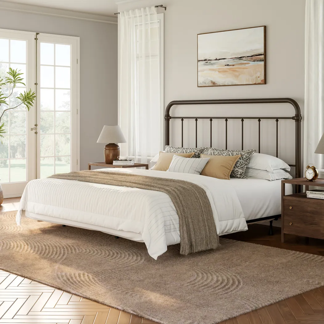 Leveni Bronze King Headboard - Thumbnail - Image 4