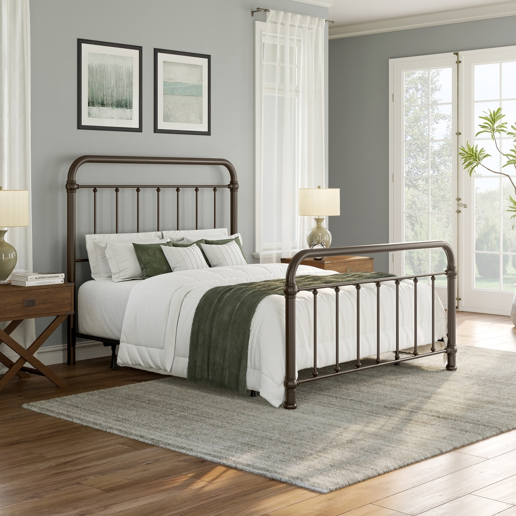 Leveni Bronze Queen Bed - Thumbnail - Image 2