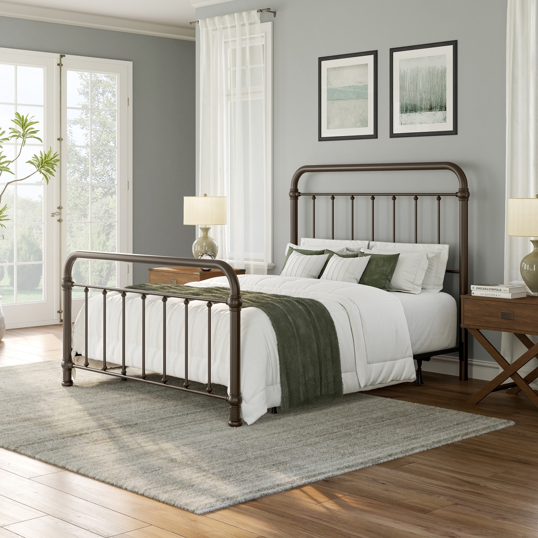 Leveni Bronze Queen Bed - Thumbnail - Image 4