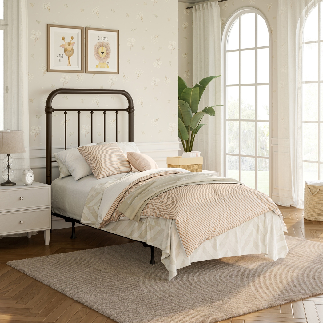 Leveni Bronze Twin Bed - Thumbnail - Image 2