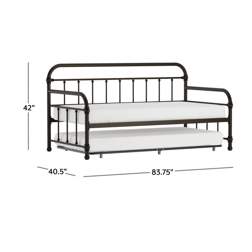 Leveni Bronze Twin Daybed - Thumbnail - Image 9