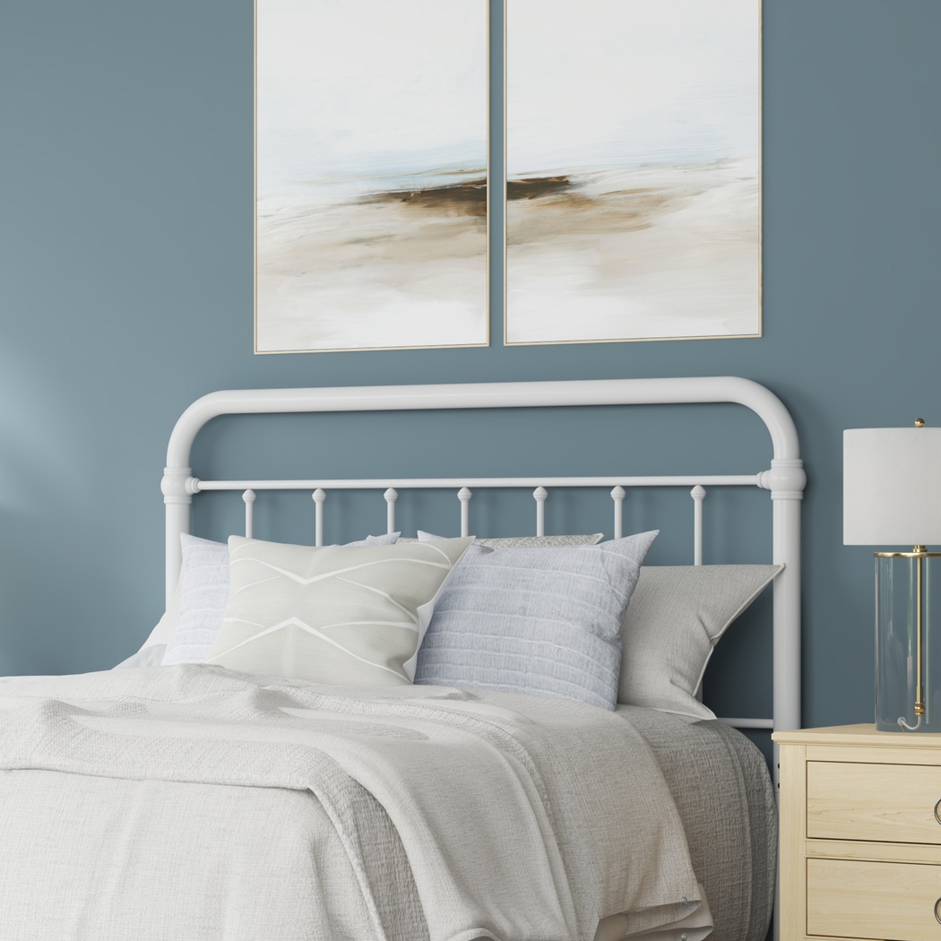 Leveni White Full/Queen Headboard - Thumbnail - Image 4