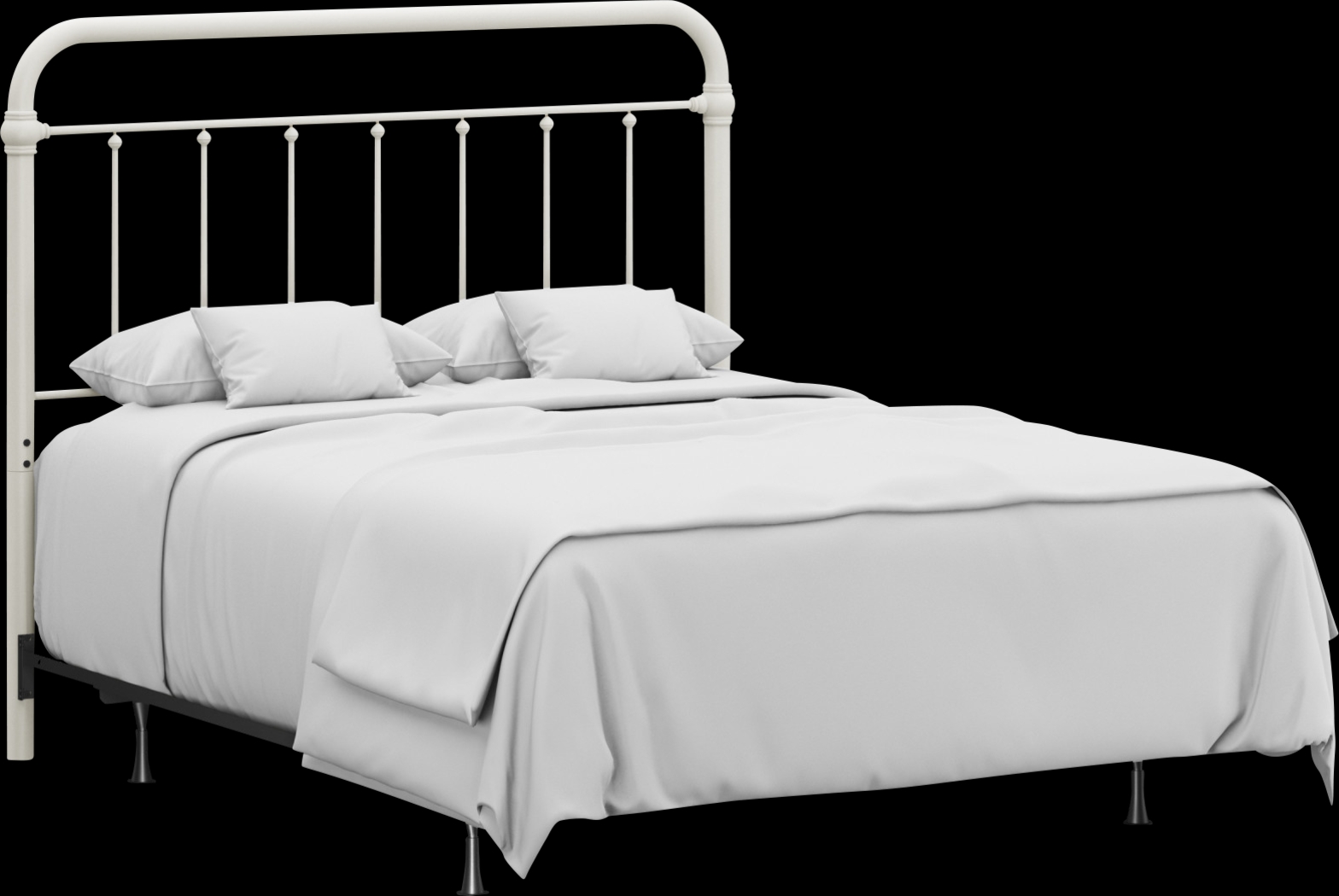 Leveni White Queen Bed - Thumbnail - Image 1