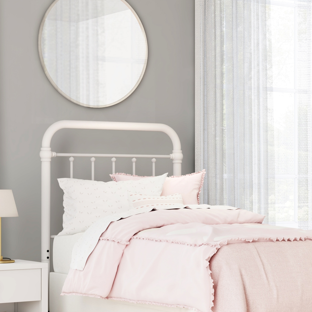 Leveni White Twin Headboard - Thumbnail - Image 2