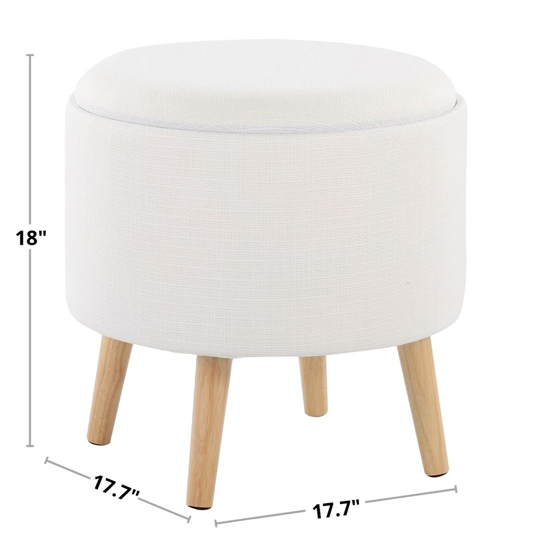 Leverde White Ottoman, Set of 2 - Thumbnail - Image 9