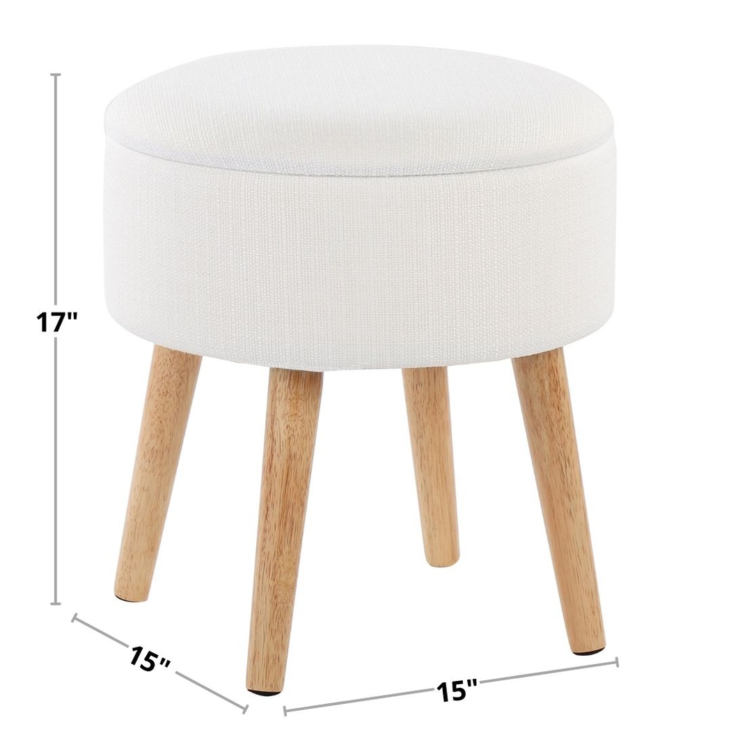 Leverde White Ottoman, Set of 2 - Thumbnail - Image 10
