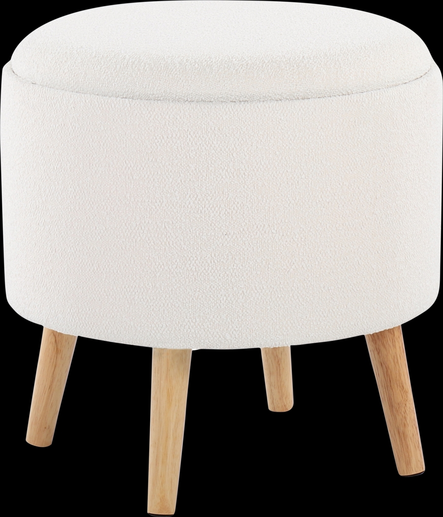 Leverde Cream Ottoman, Set of 2 - Thumbnail - Image 5