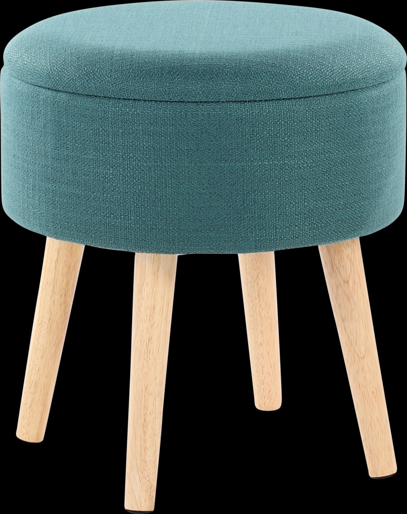 Leverde Teal Ottoman, Set of 2 - Thumbnail - Image 6