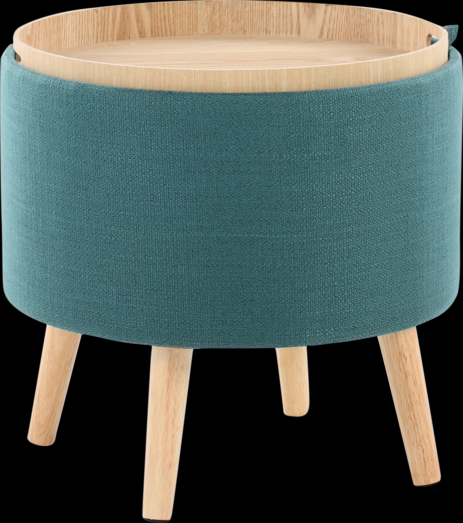 Leverde Teal Ottoman, Set of 2 - Thumbnail - Image 7