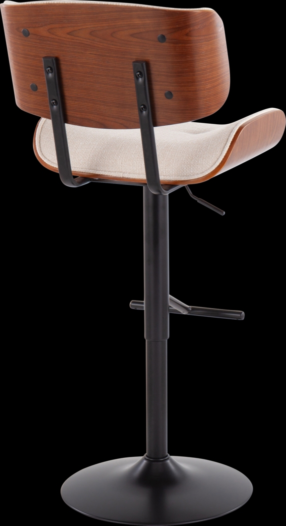 Leverett Cream Adjustable Barstool - Thumbnail - Image 3
