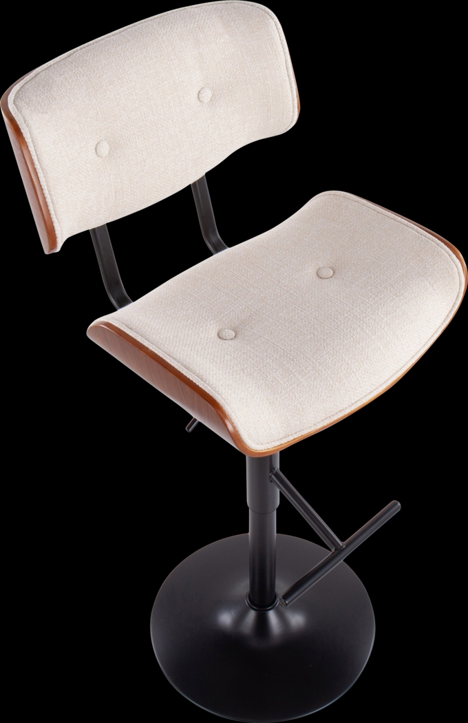 Leverett Cream Adjustable Barstool - Thumbnail - Image 6