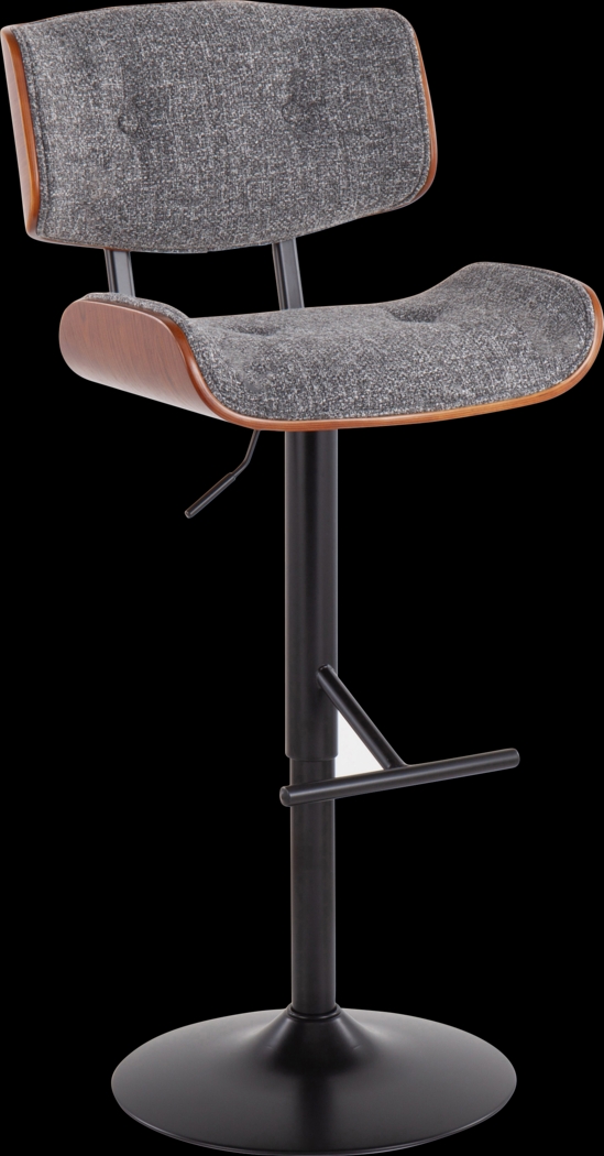 Leverett Gray Adjustable Barstool - Thumbnail - Image 1