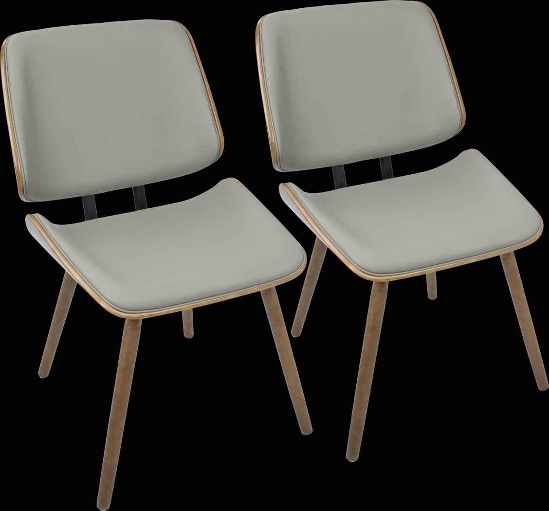 Leverett Gray Dining Chair (Set of 2) - Thumbnail - Image 1