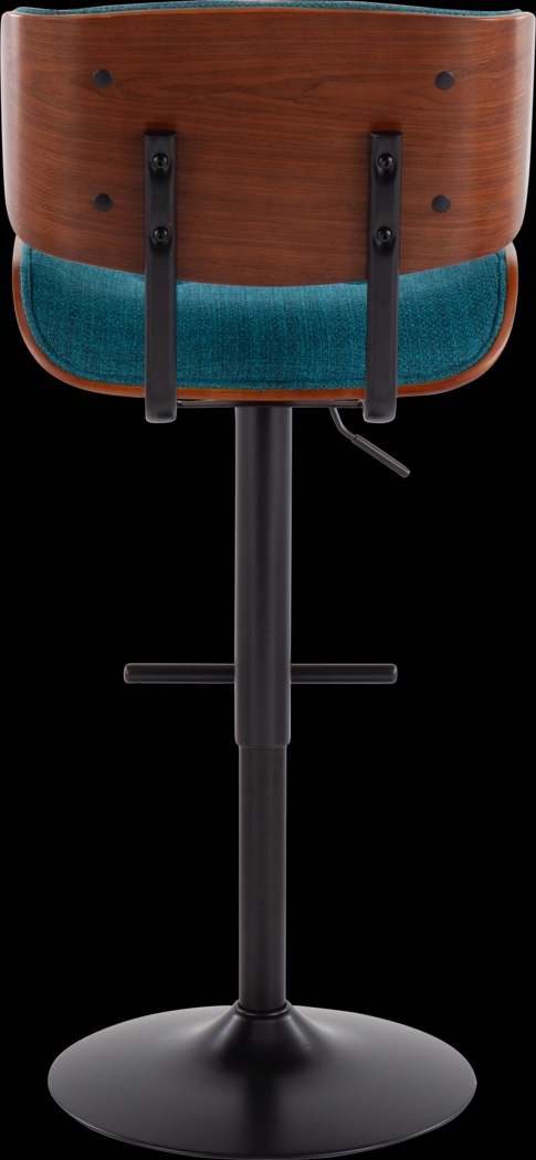 Leverett Teal Adjustable Barstool - Thumbnail - Image 4