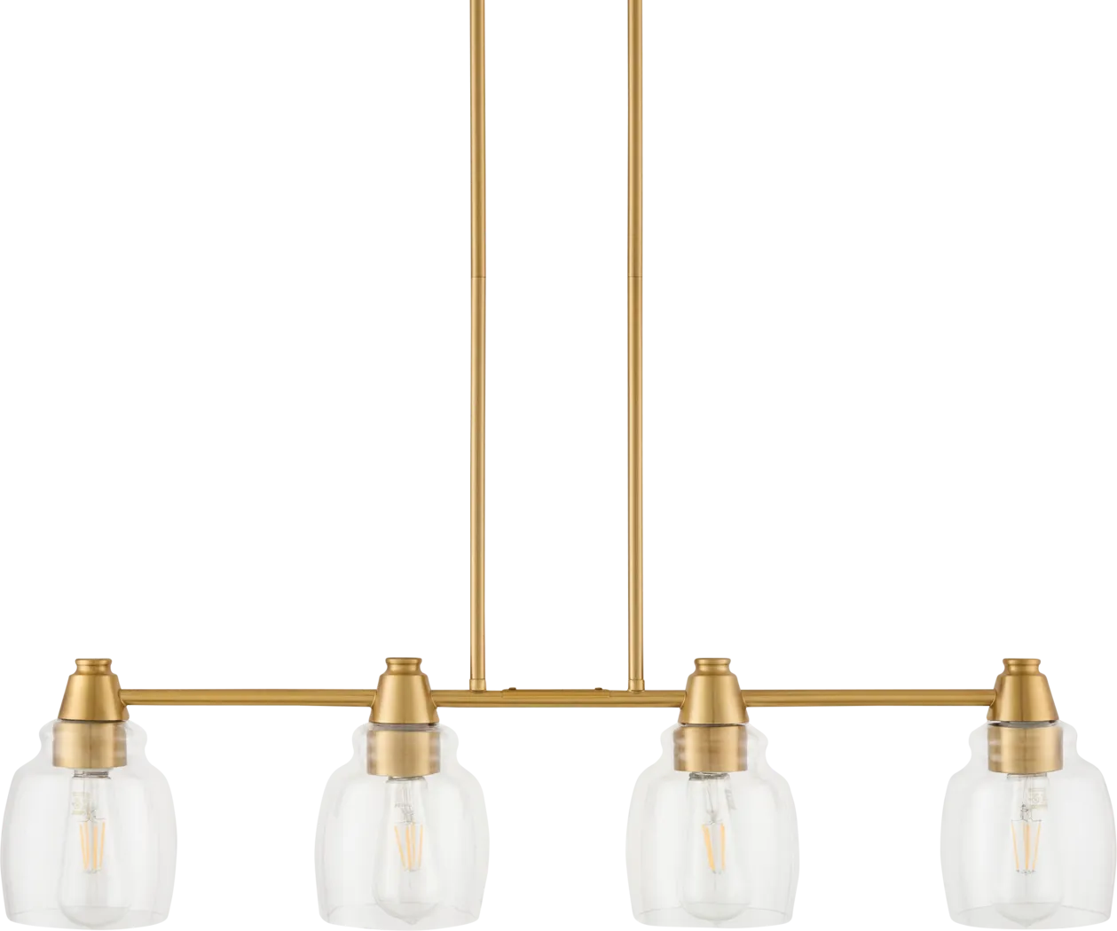 Leverette Shade Gold Chandelier - Thumbnail - Image 2