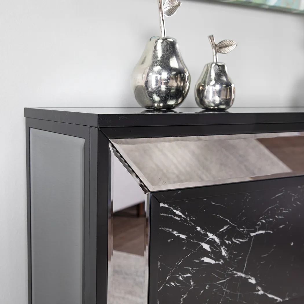 Levering I Black 44 in. Console, With Color Changing Electric Fireplace - Image 5