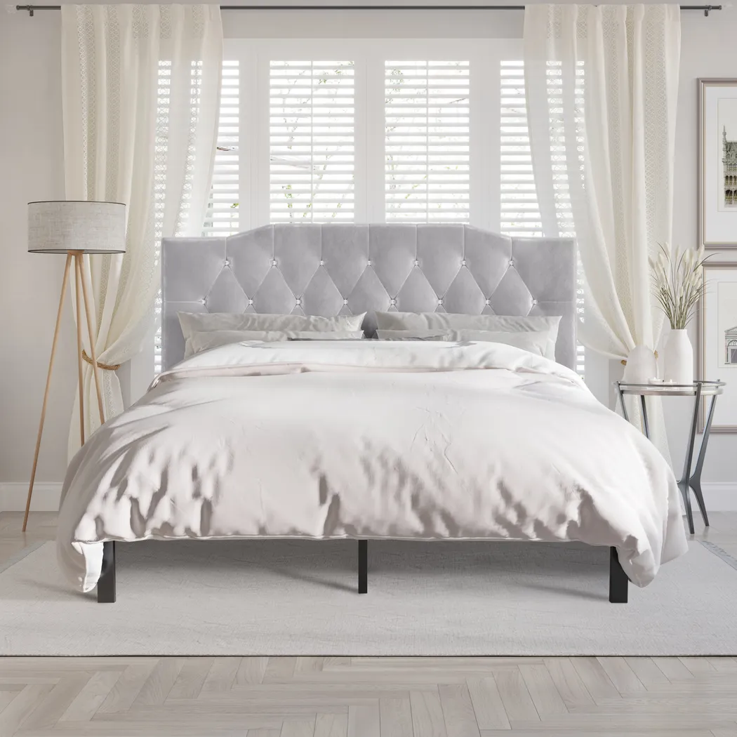 Leveson Light Gray Full Bed - Thumbnail - Image 2