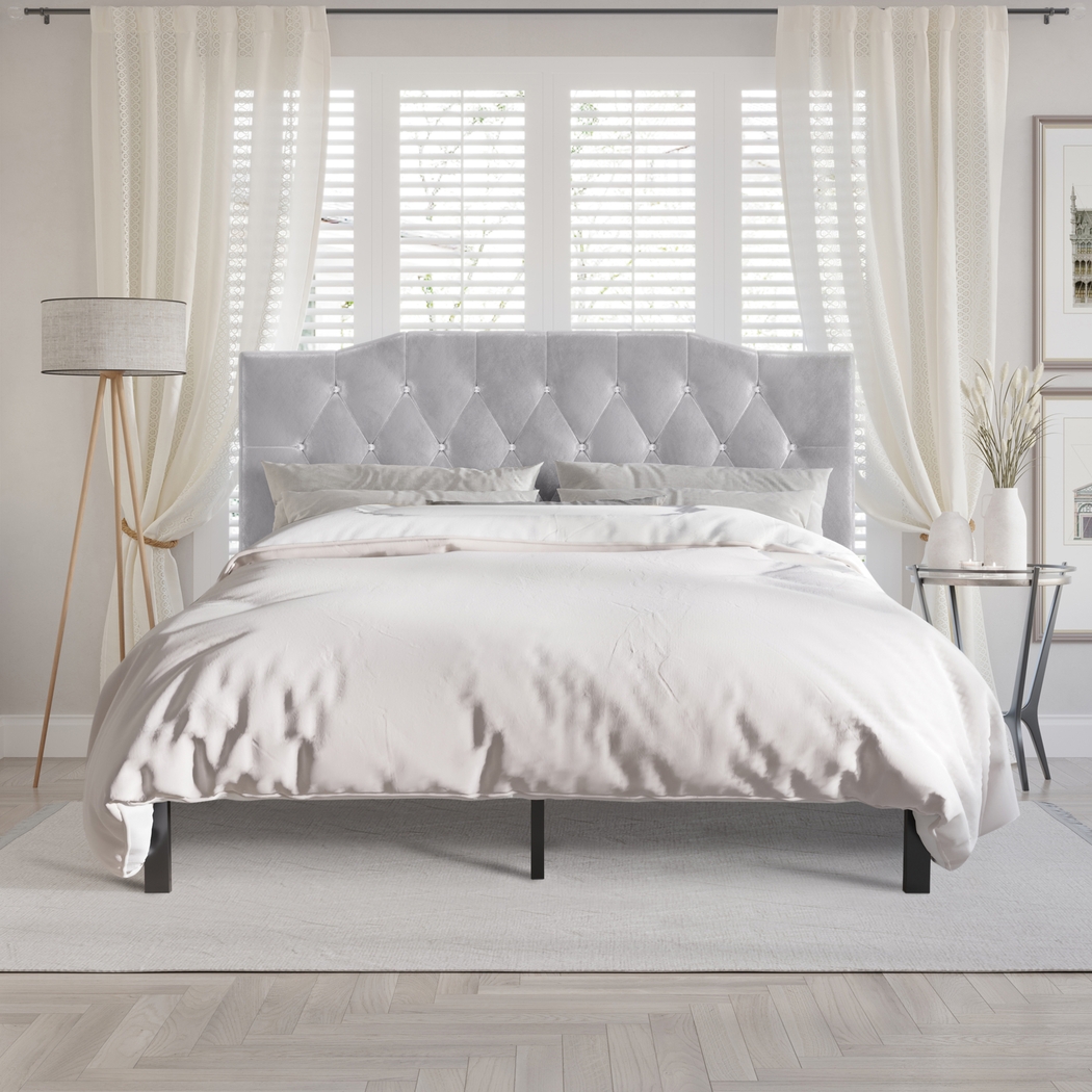 Leveson Light Gray Twin Bed - Thumbnail - Image 2