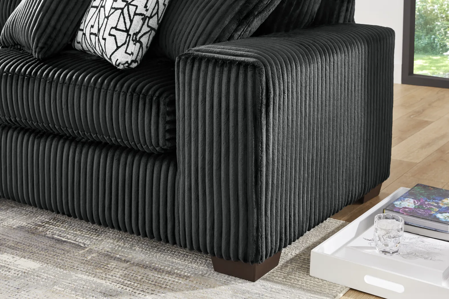 Lexford Park Black 3 Pc Sectional - Thumbnail - Image 3