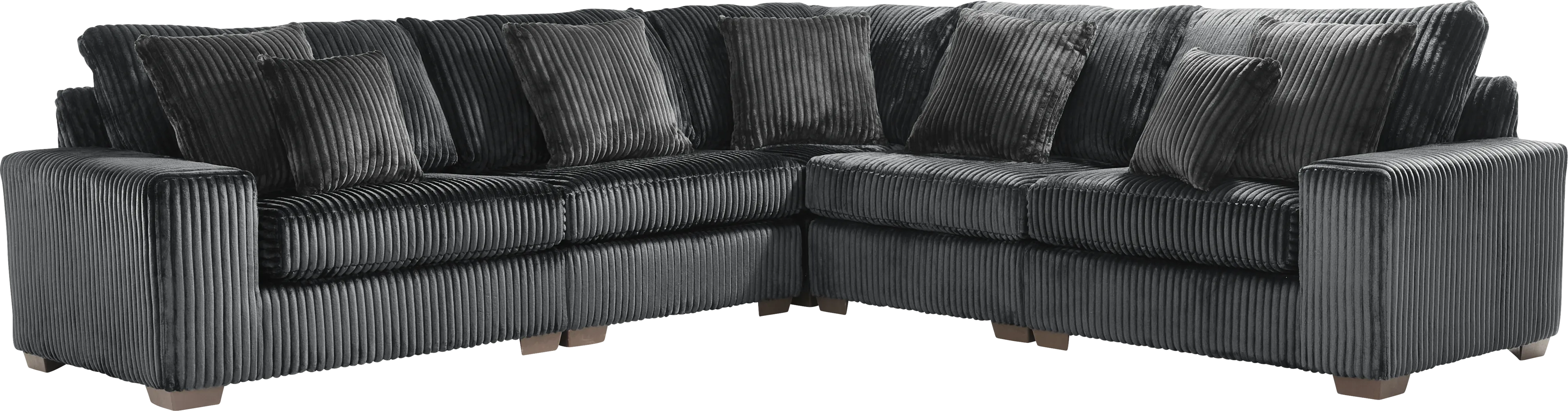 Lexford Park Black 5 Pc Sectional - Thumbnail - Image 1