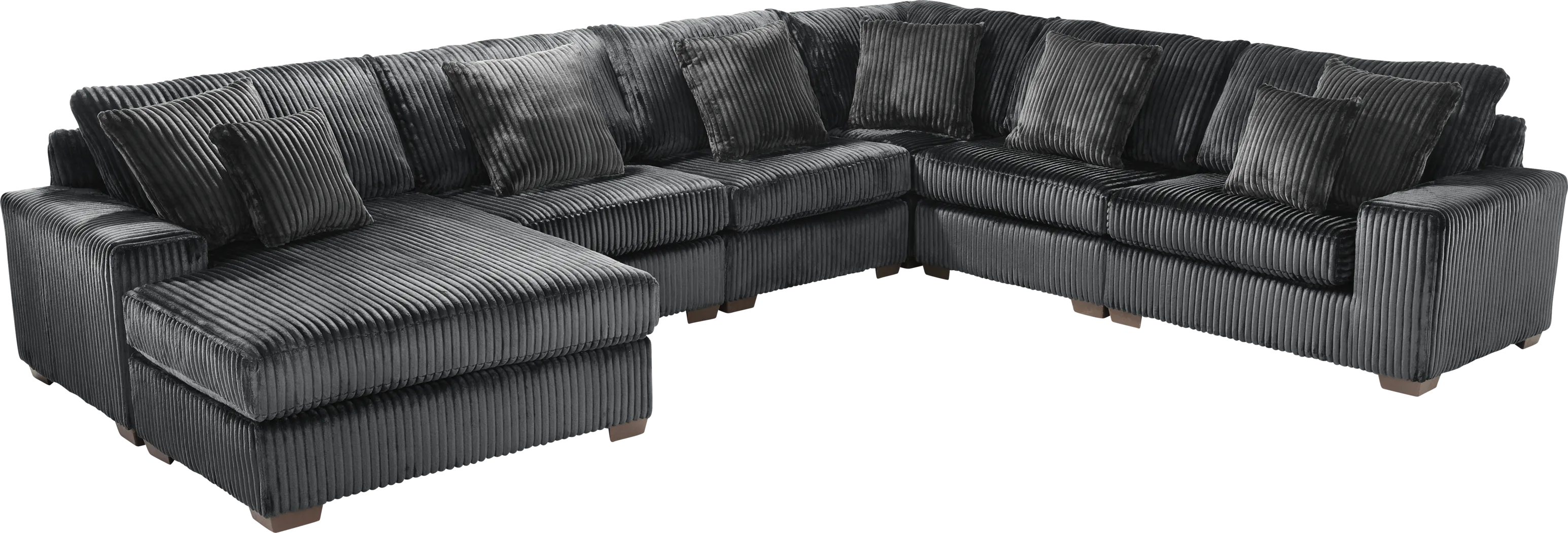 Lexford Park Black 6 Pc Sectional - Thumbnail - Image 1