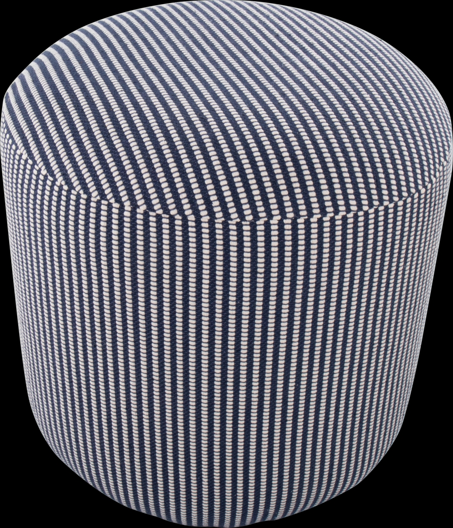 Leycester Blue Pouf - Thumbnail - Image 2