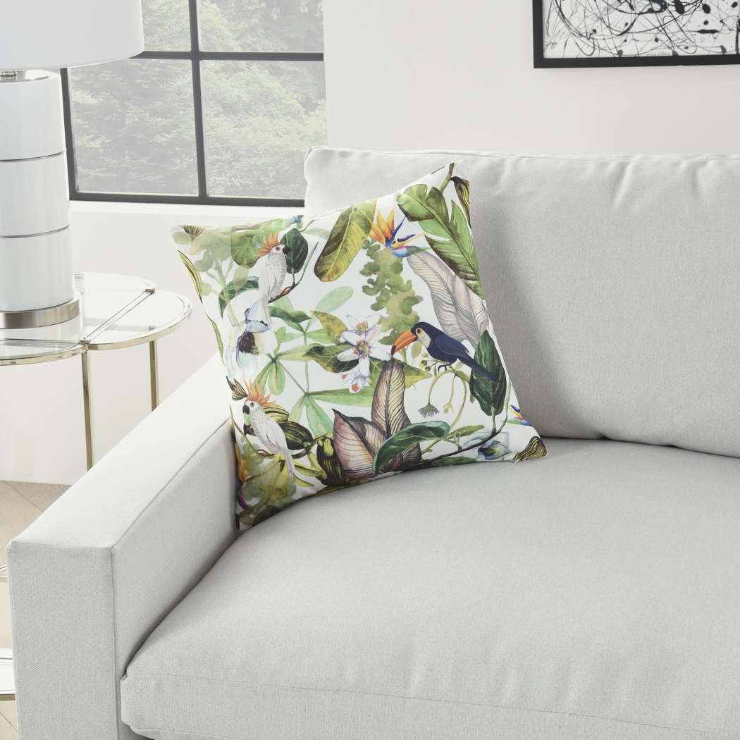 Lhoris Green Indoor/Outdoor Accent Pillow - Thumbnail - Image 4