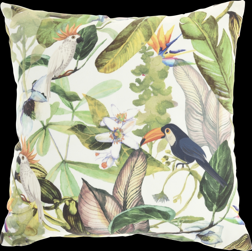 Lhoris Green Indoor/Outdoor Accent Pillow - Thumbnail - Image 1