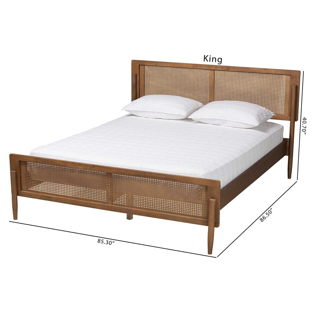Liahona Brown King Platform Bed - Thumbnail - Image 9